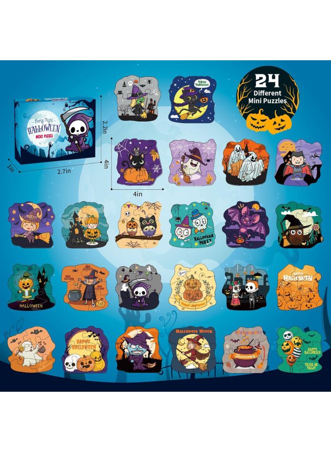 Loquat 2024 Cross Border 1008 Piece Countdown  Puzzle Ghost Pumpkin Witch Paper Puzzle Ghost Festival Educational Toys-Color:Puzzle 1 【473g】 - Image 3