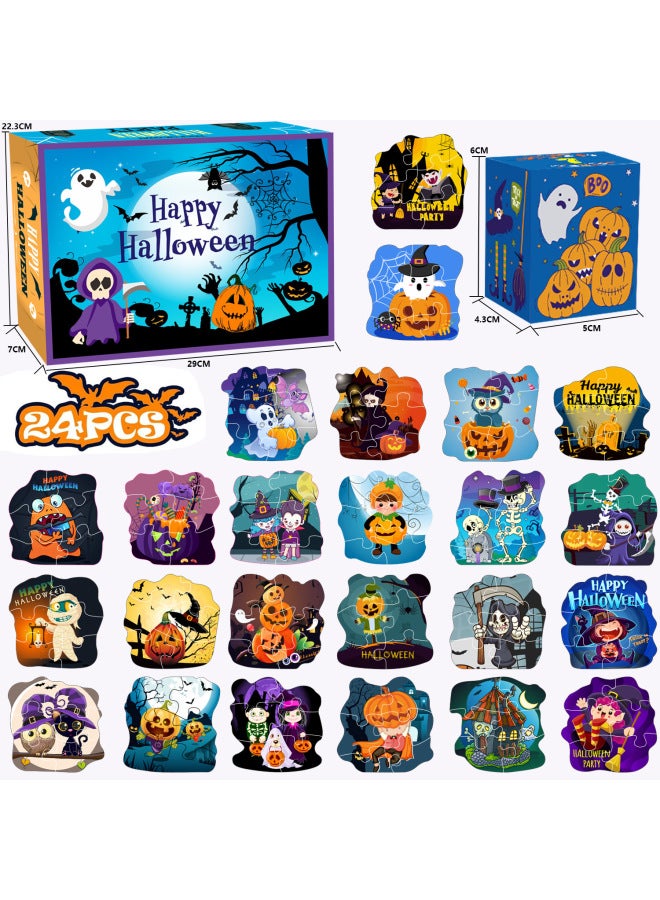 Loquat 2024 Cross Border 1008 Piece Countdown  Puzzle Ghost Pumpkin Witch Paper Puzzle Ghost Festival Educational Toys-Color:Puzzle 1 【473g】 - Image 2