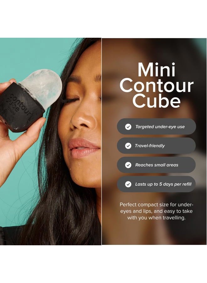 Contour Cube Mini - Revolutionary Ice Roller for Sculpting & De-Puffing - Face Ice Roller & Massager - Ice Mold for Face - Compact Skin Care Tools for Daily Skincare & Travel - Jet Black - Image 3