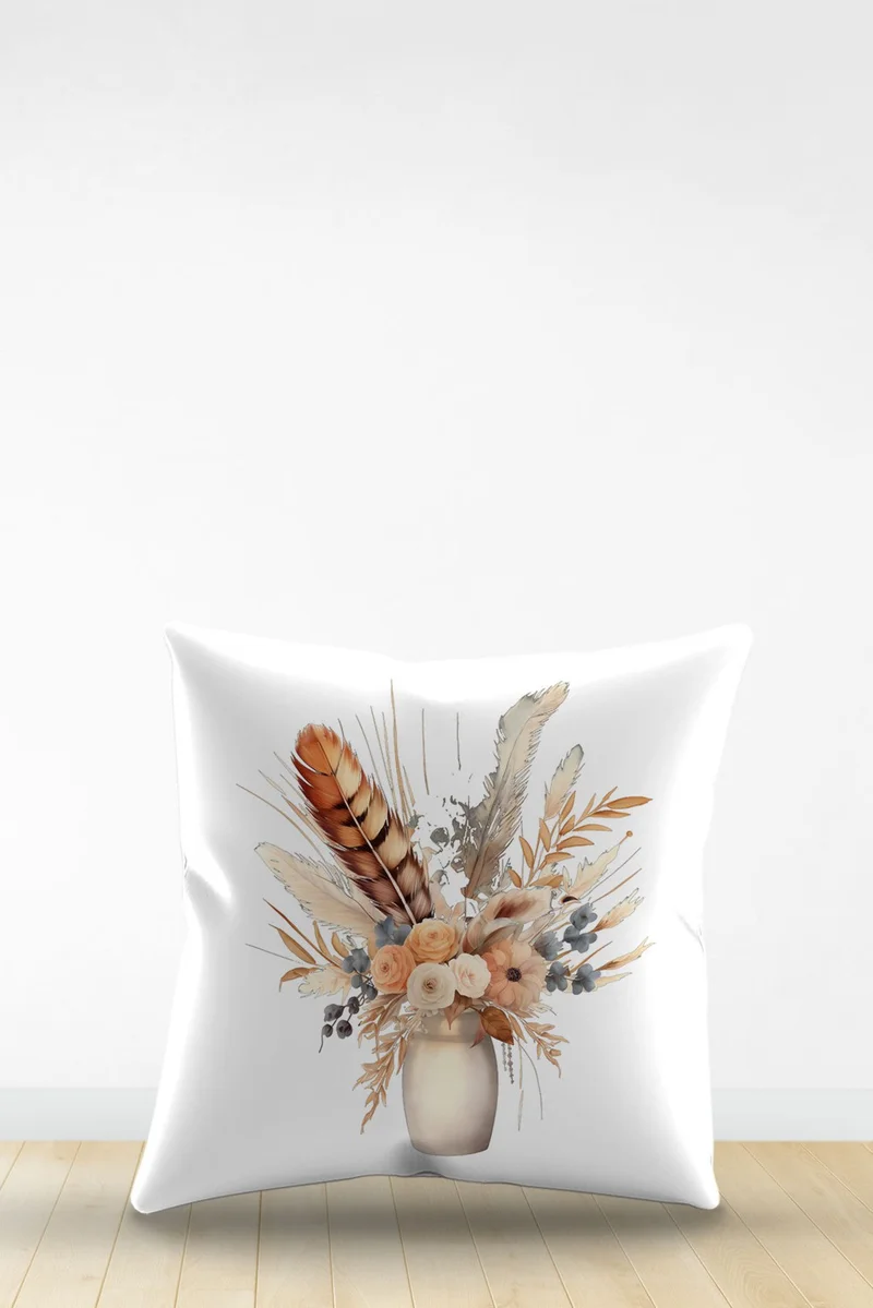 ارتافيسا Double Sided Digital Printed Decorative Faux Leather Throw Pillow Cover