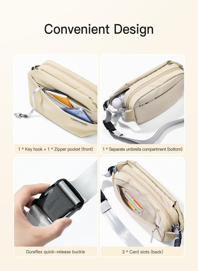 Inateck Sling Bag, Stylish Crossbody Bag with Adjustable Shoulder Strap, Splash-Resistant Chest Bags for Men and Women Multipurpose Fanny Pack for Travel, Gym, Cycling, Work, Sport - Image 4