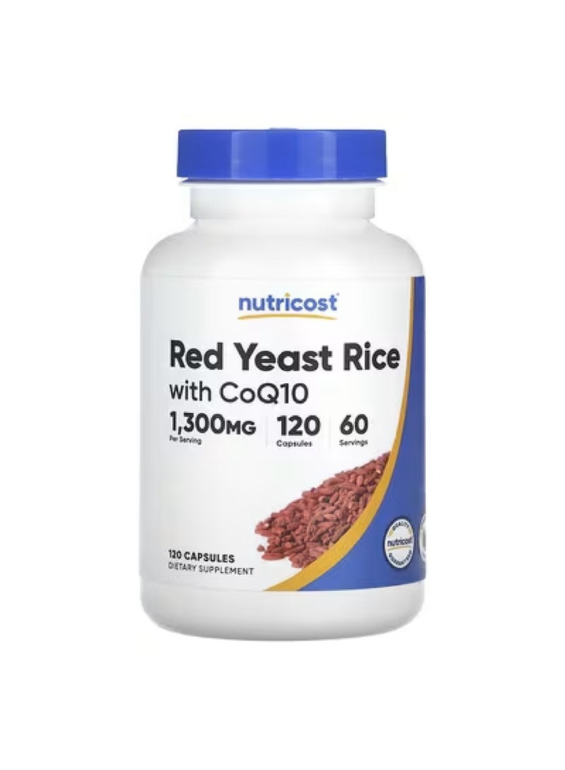Nutricost Red Yeast Rice With CoQ10, 120 Capsules