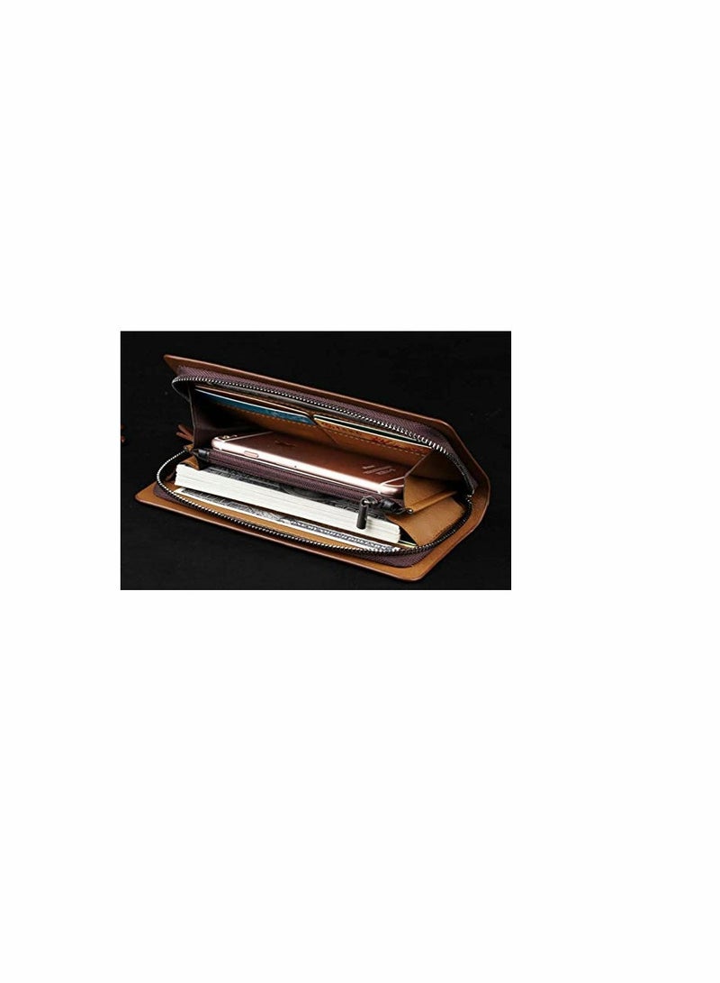 KASTWAVE Pure leather large capacity business men's purse  - Image 5