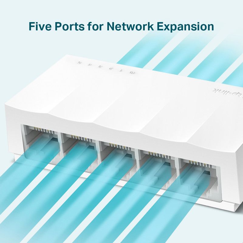 TP-LINK LS1005 Desktop Switch, 5 Ports White - Image 2