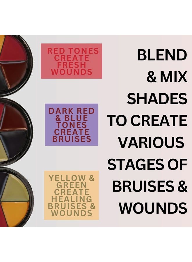 mehron Makeup ProColoRing Bruise 5 Color Wheel for Special Effects & Movies | Bruise Makeup Kit | SFX Paint | Halloween Special Effects - Image 4
