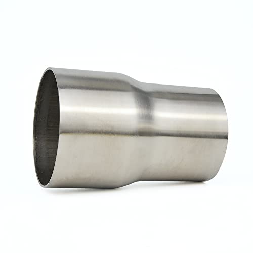 eLifecenter Universal ID 2 inch to OD 2.5 inch Stainless Steel Exhaust Adapter Coupler (2" ID to 2 1/2" OD), Pipe Connect Reducer Whole Length 3.6 Inch - Image 1