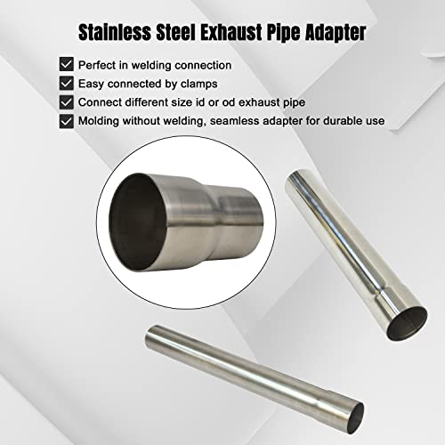 eLifecenter Universal ID 2 inch to OD 2.5 inch Stainless Steel Exhaust Adapter Coupler (2" ID to 2 1/2" OD), Pipe Connect Reducer Whole Length 3.6 Inch - Image 4