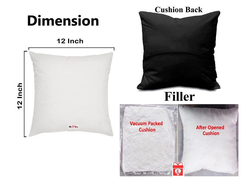 ME  YOU ME & YOU Car Cushion/Pillow| Car Cushion with Micro Fiber Filler| Cushion Pillow for Car (12 * 12 Inch) Pack-2 - Image 5