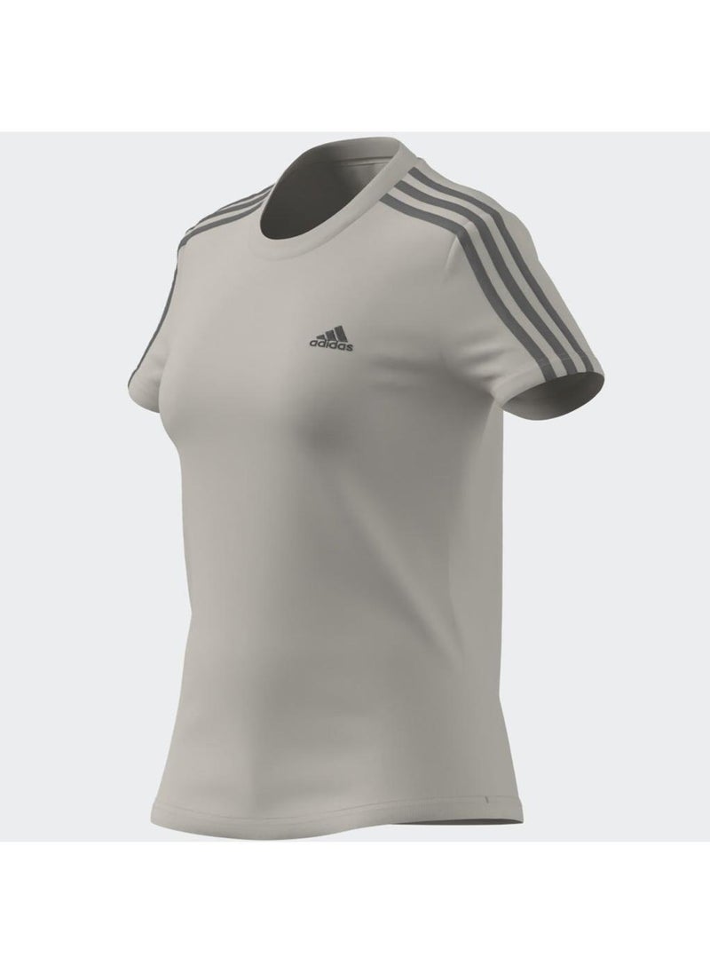 Adidas - Essentail 3 Stripe T-Shirt - Image 1