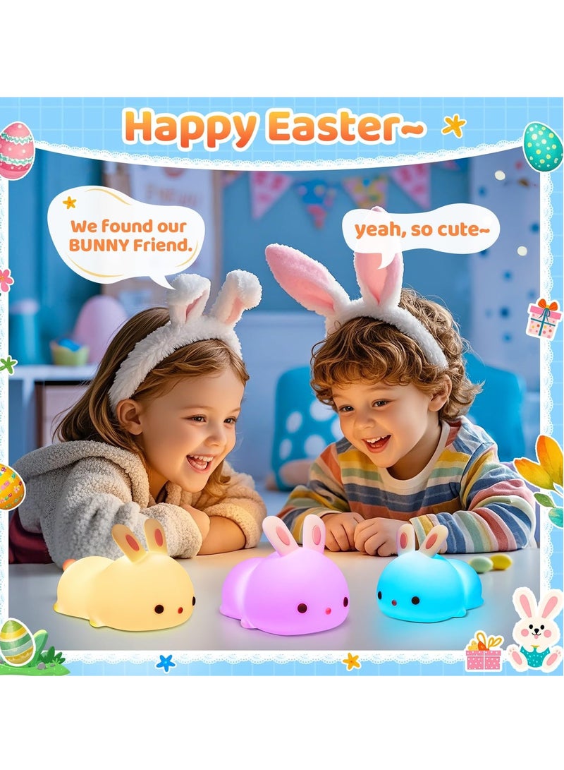ELTRAZONE Adorable Bunny Night Light for Kids – Soft LED Touch Lamp for Babies and Toddlers – Adjustable Brightness, USB Rechargeable, Safe and Non-Toxic Materials – Ideal Nursery, Bedroom, or Baby Room Décor – Perfect Sleep Companion for Little Ones - Image 2