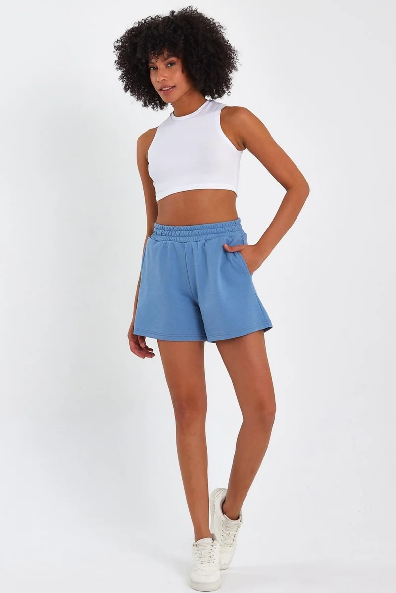 Alexander Gardi Elastic Waist Pocket Shorts (B22-115A)
