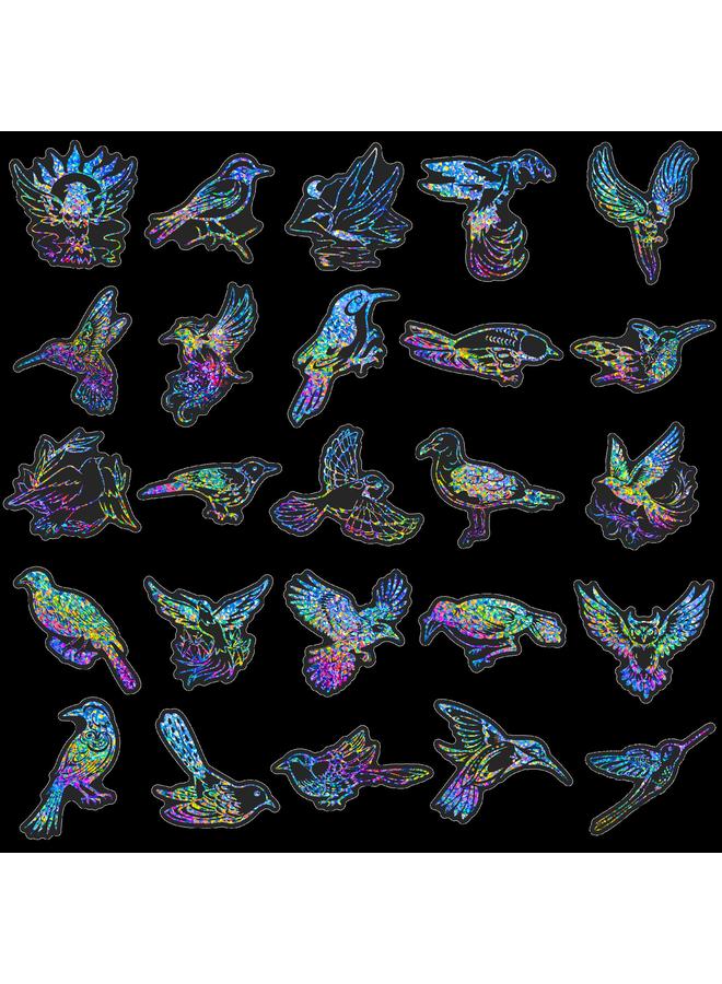 Bluejw Selling 50 Flying Bird Series Silver Laser Stickers INS Children's Hand Account Window Award Decoration - Image 4