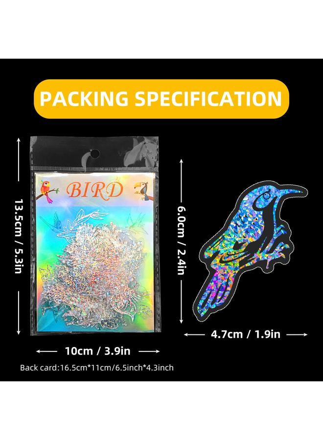 Bluejw Selling 50 Flying Bird Series Silver Laser Stickers INS Children's Hand Account Window Award Decoration - Image 2