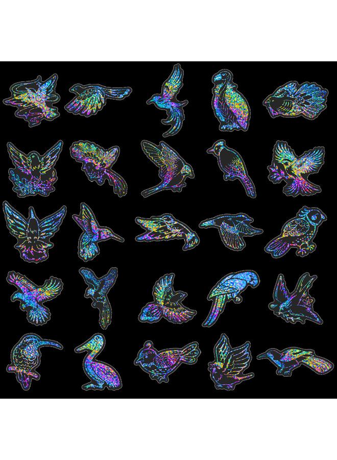 Bluejw Selling 50 Flying Bird Series Silver Laser Stickers INS Children's Hand Account Window Award Decoration - Image 3