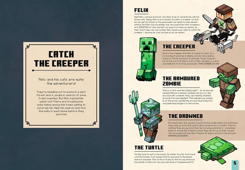 Minecraft Catch the Creeper and Other Mobs: Search for your favourite mobs in this official Minecraft Search and Find book! - Image 4