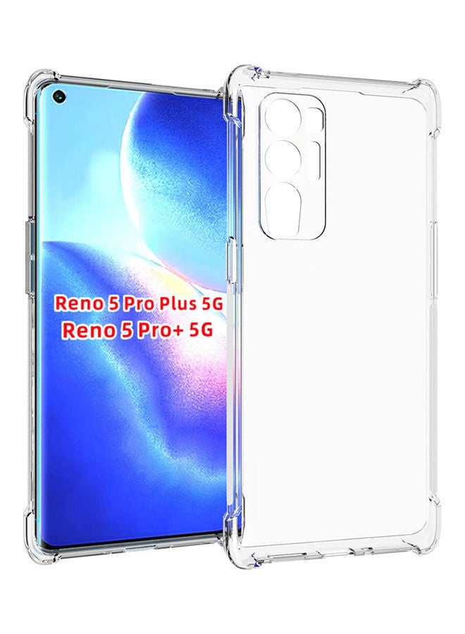 نيبمينينت غطاء حماية واق مرن مزود بأربع زوايا من البولي يوريثان الحراري ومضاد للخدش لهاتف أوبو رينو 5 برو بلس 5G شفاف - Image 1