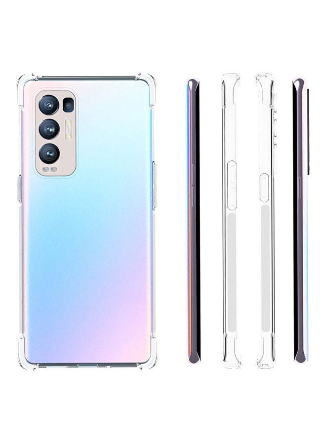 نيبمينينت غطاء حماية واق مرن مزود بأربع زوايا من البولي يوريثان الحراري ومضاد للخدش لهاتف أوبو رينو 5 برو بلس 5G شفاف - Image 2