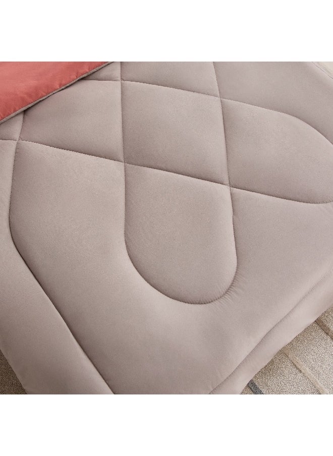 Home Box - Derby 2-Piece Reversible Microfiber Single Comforter Set 220 x 135 cm - Image 1