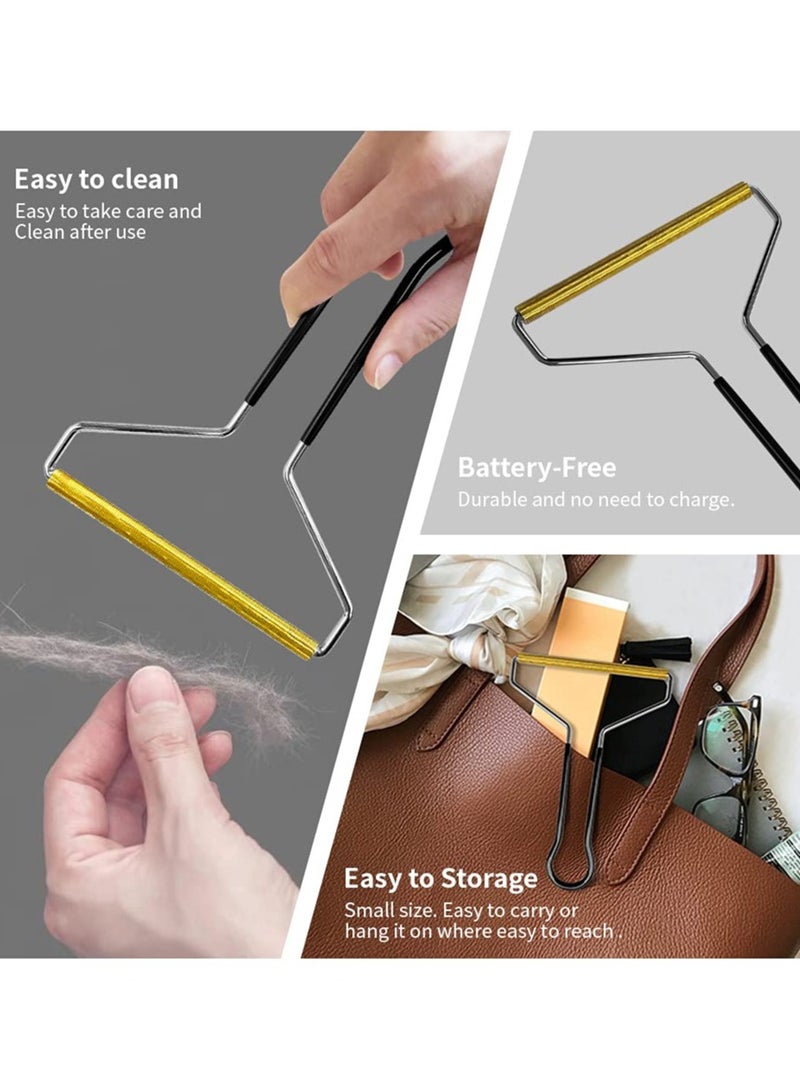 مزيل شعر الحيوانات والفرو للأثاث لفة محمولة يدويًا مزيل الوبر القابل لإعادة الاستخدام للسجاد - Image 4