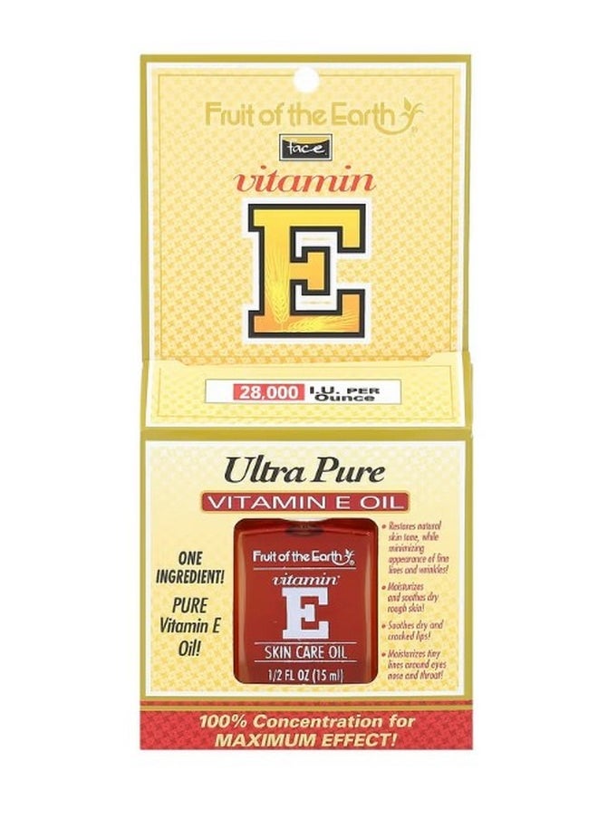 Fruit of the earth Face Ultra Pure Vitamin E Oil Unscented 28000 IU 12 fl oz 15 ml  - Image 2