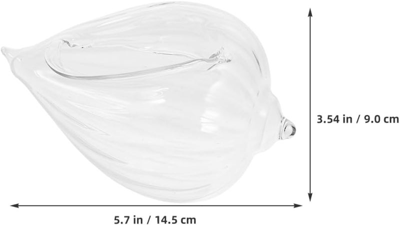 TOYANDONA 2pcs Conch Shell Glass Wine Cups 370ml Reusable Cocktail Beverage Drinking Mugs Unique Ocean-themed Glassware for Parties Home Bar Dining - Image 2