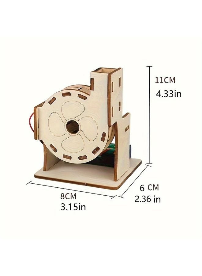 Wooden Assembly Blower Ball Machine STEM Science Craft Kit 1pc - Image 3