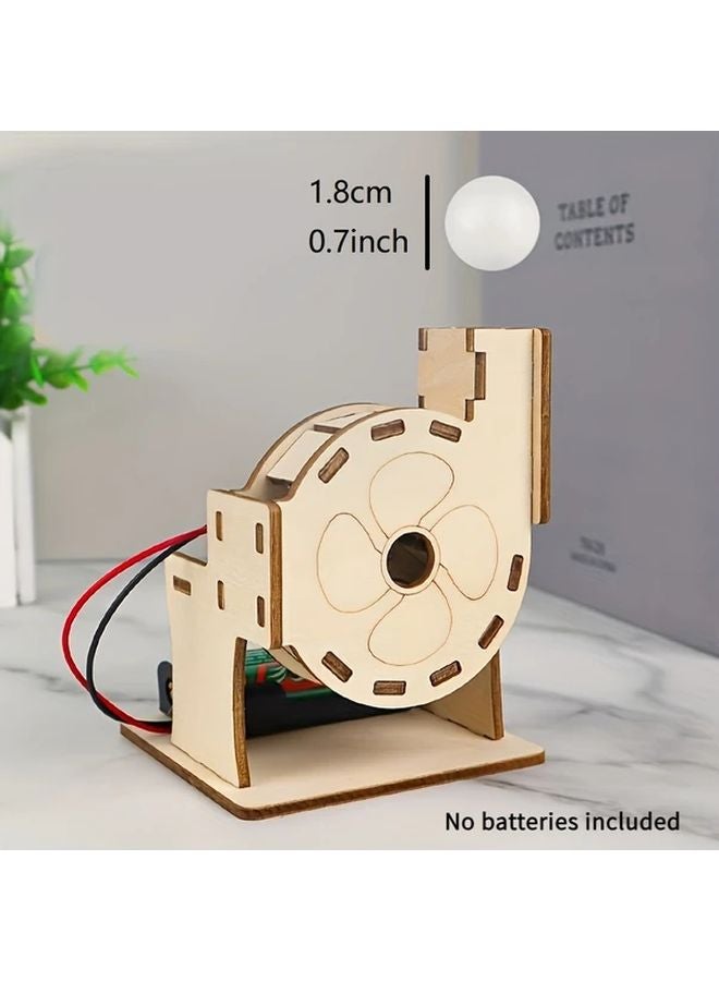 Wooden Assembly Blower Ball Machine STEM Science Craft Kit 1pc - Image 2