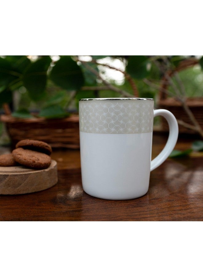 DANKOTUWA, world-class tableware Dankotuwa Luxury Porcelain Pure Platinum Crafted Coffee Mugs | Tea Cups. Scratch Resistant, Light Weight. for Home, Office and Gifts 250 ml (Set of 2) - Image 4