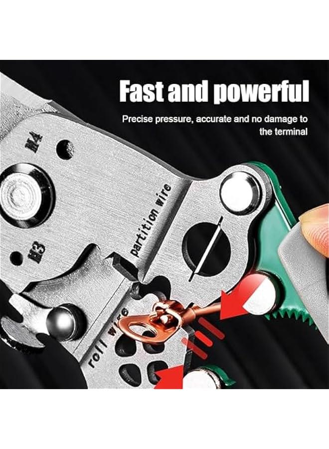 Multifunctional Foldable Wire Stripper Electrical Pliers, 18 in 1 Foldable Wire Stripper Wire Stripper Crimper Cable Cutter Pliers for Cutting and Pulling Wires Cable Scissors (Grey)