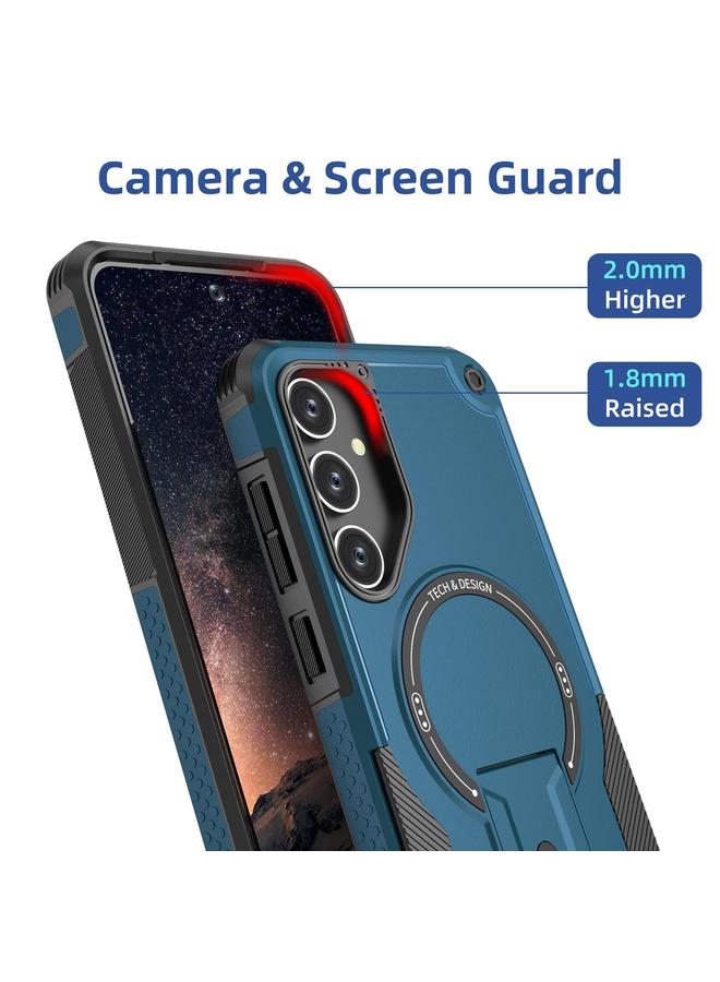 اس-توب جراب لهاتف Samsung Galaxy A25 5G Armor MagSafe Holder PC Hybrid TPU - Image 5