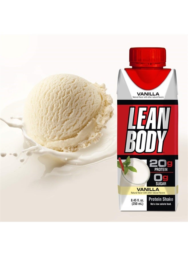 LABRADA Nutrition - Lean Body RTD Whey Protein Shake, Convenient On-The-Go Meal Replacement Shake for Men & Women, 20 Grams of Protein – Zero Sugar, Lactose & Gluten Free, Vanilla (Pack of 16) - Image 2
