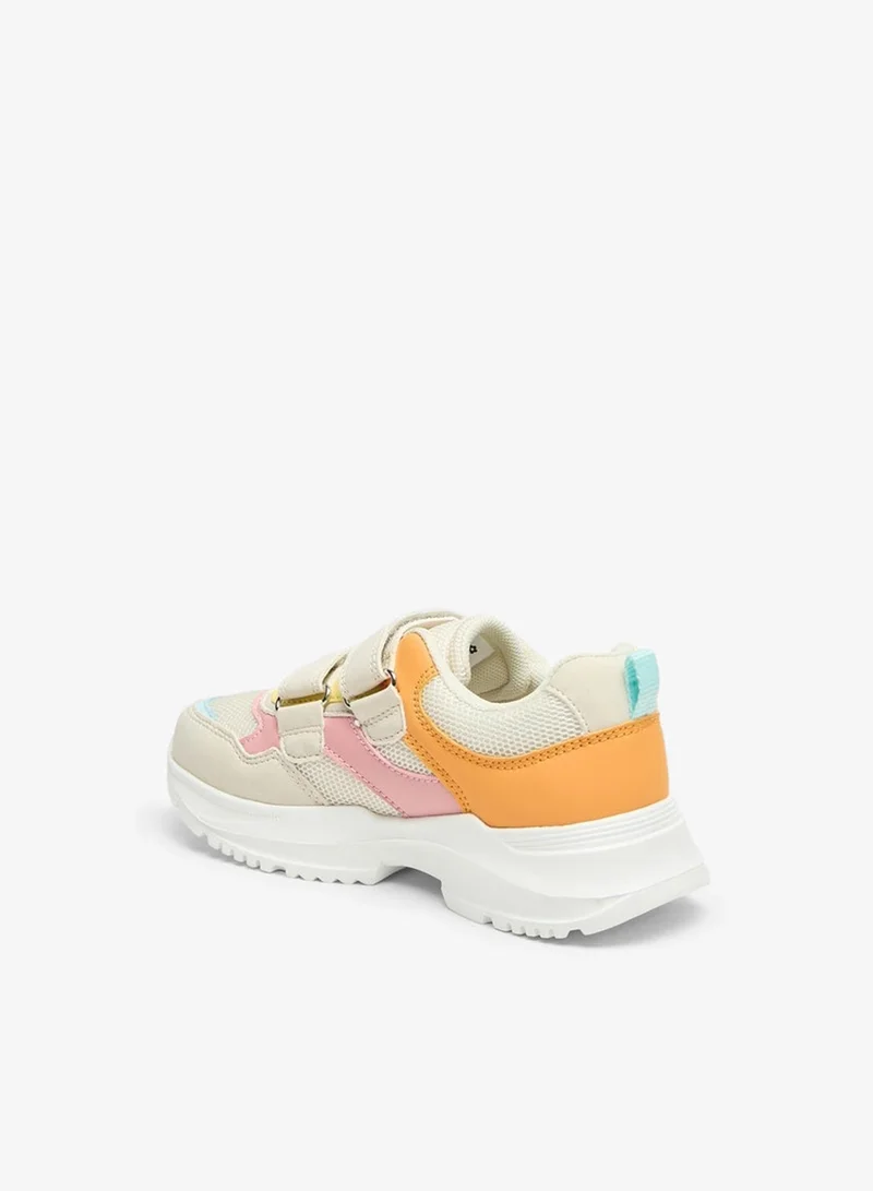 ميسي حذاء رياضي ملون للبنات بإغلاق لاصق