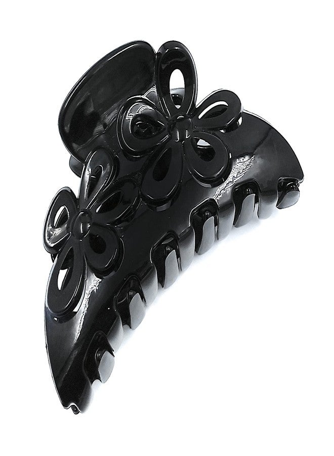 Fairytale Korean Black Large Hair Claws Headwear Large Hair Clip Crab Accessories Acrylic Clutcher Hairpin Ponytail Holder Clamps for Women Girls. - Image 1