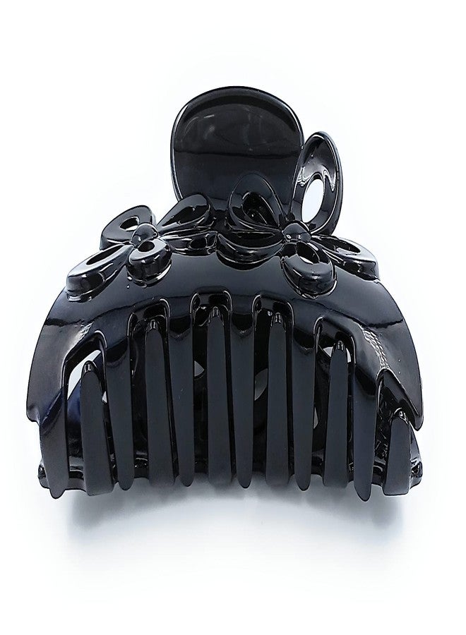 Fairytale Korean Black Large Hair Claws Headwear Large Hair Clip Crab Accessories Acrylic Clutcher Hairpin Ponytail Holder Clamps for Women Girls. - Image 4