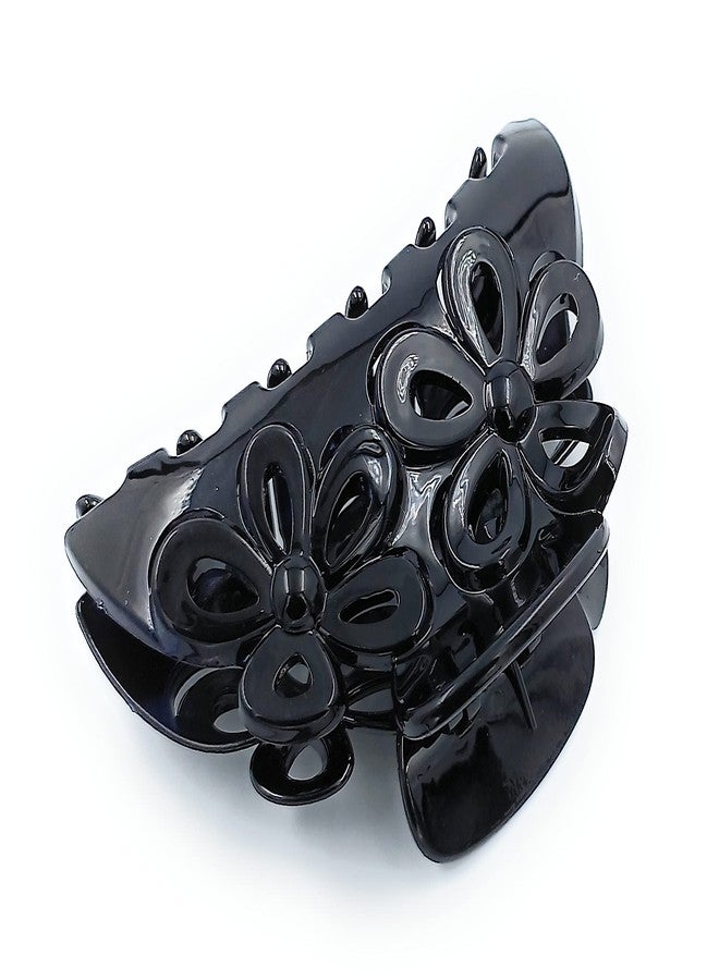 Fairytale Korean Black Large Hair Claws Headwear Large Hair Clip Crab Accessories Acrylic Clutcher Hairpin Ponytail Holder Clamps for Women Girls. - Image 3