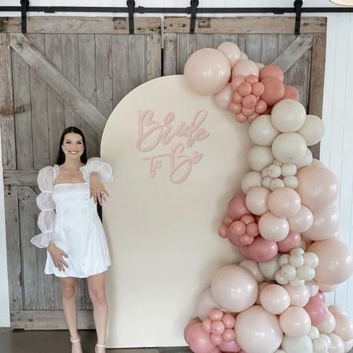 MASTRON Bride to Be Sign - Glitter Felt Letters Bridal Shower Sign for Backdrop Bride to Be Letters for Balloon Arch Photo Props Bachelorette Engagement Wedding - Rose Gold - Image 5