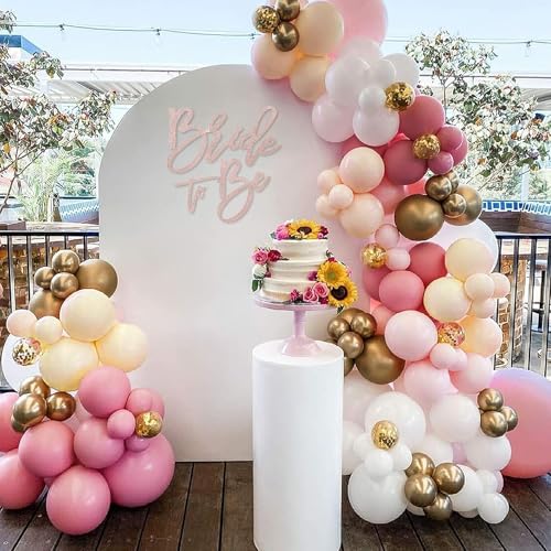 MASTRON Bride to Be Sign - Glitter Felt Letters Bridal Shower Sign for Backdrop Bride to Be Letters for Balloon Arch Photo Props Bachelorette Engagement Wedding - Rose Gold - Image 4