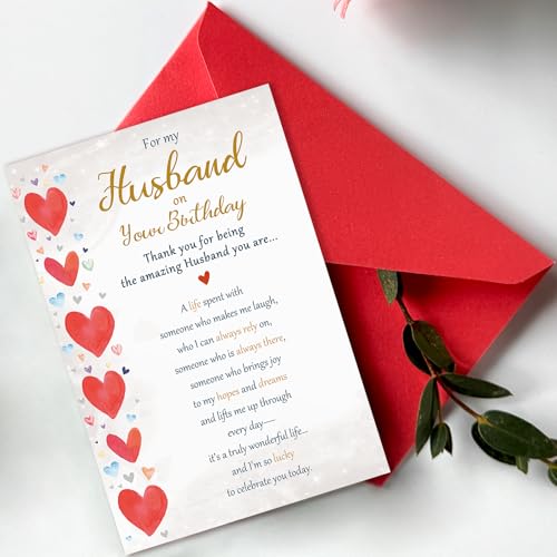 Beixian Funny Birthday Card Gifts for Husband from Wife, Happy Birthday Decorations for Men, 8x5.3 Inches, Double, Sided - Image 4