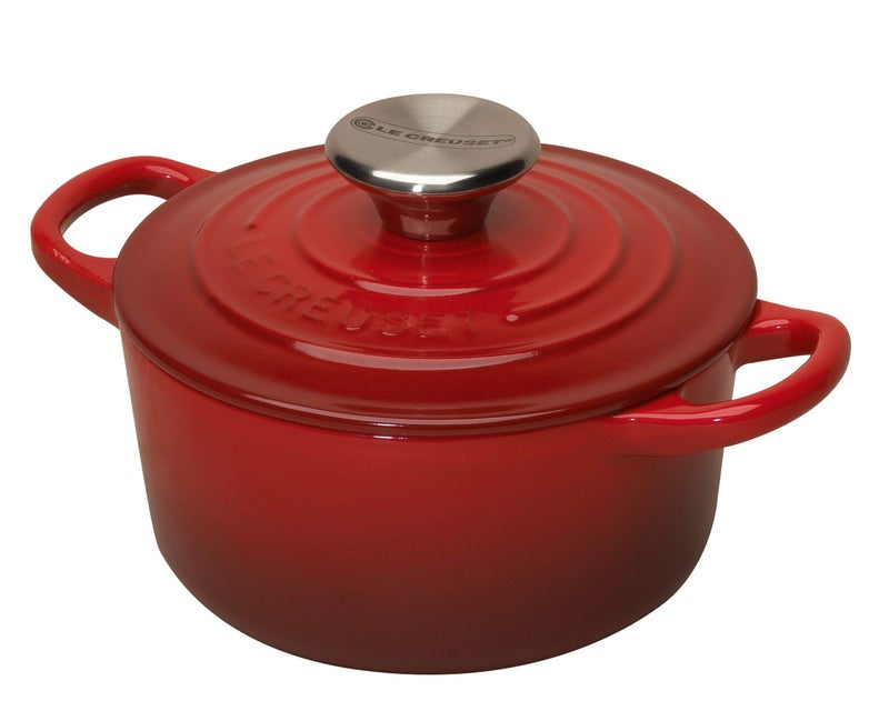 Le Creuset Le Creuset Enameled Cast Iron Mini Cocotte with Lid 13 qt Cerise
