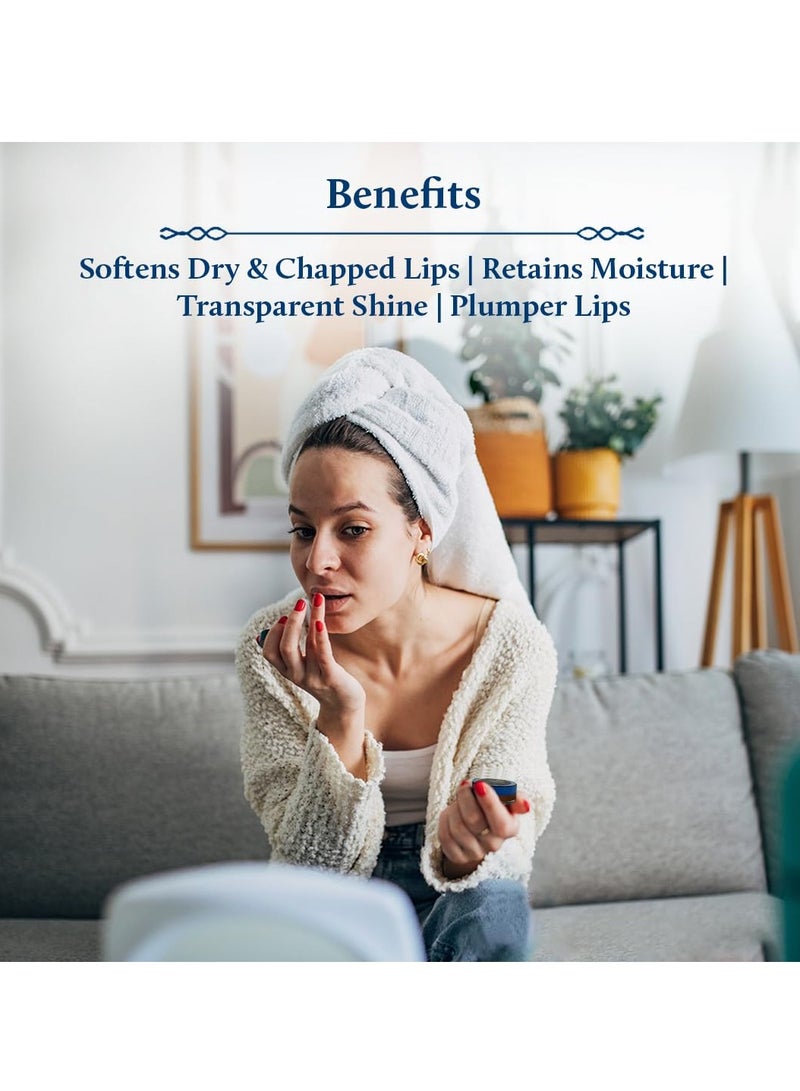 Blue Nectar Shubhr Orange Lip Balm & Gloss with Ghee And Natural Vitamin C for Dry Chapped Lips|100% Ayurvedic|Paraben & Sulphate Free| (10g, 10 Herbs) - Image 3