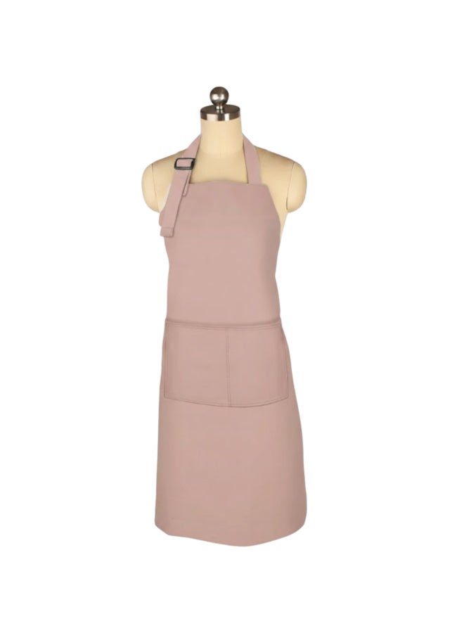 High Quality Front Pocket Detail Cotton Apron Pink 88cm 9002-2516