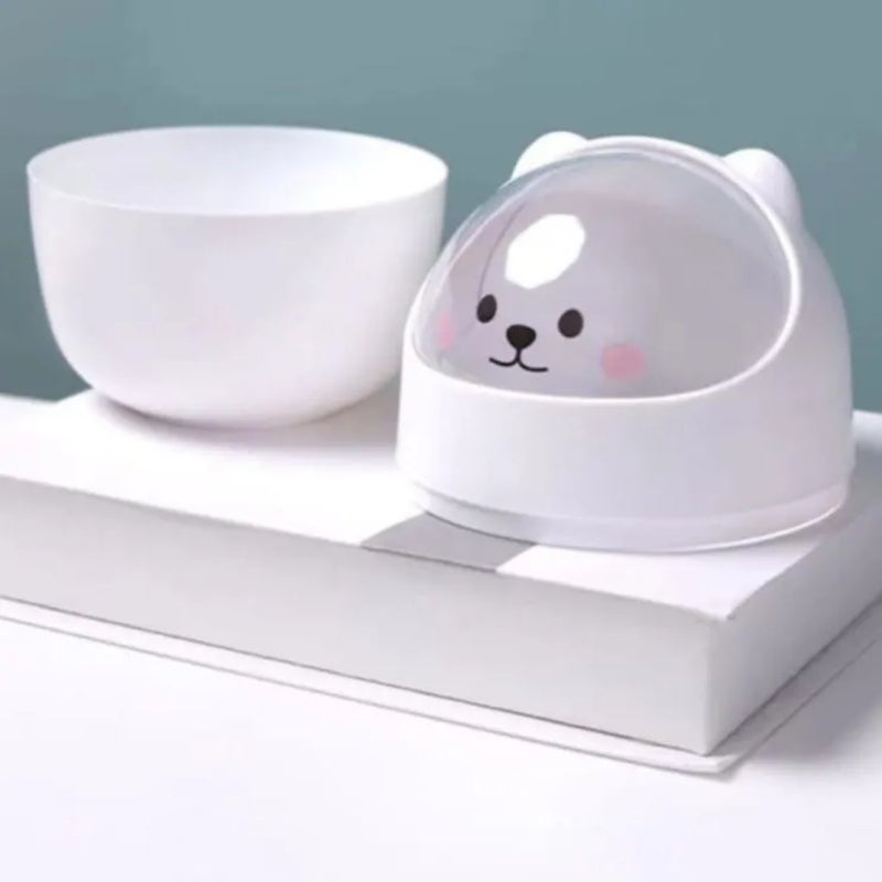Desktop Waste Bin, 1.2L, White - Image 1