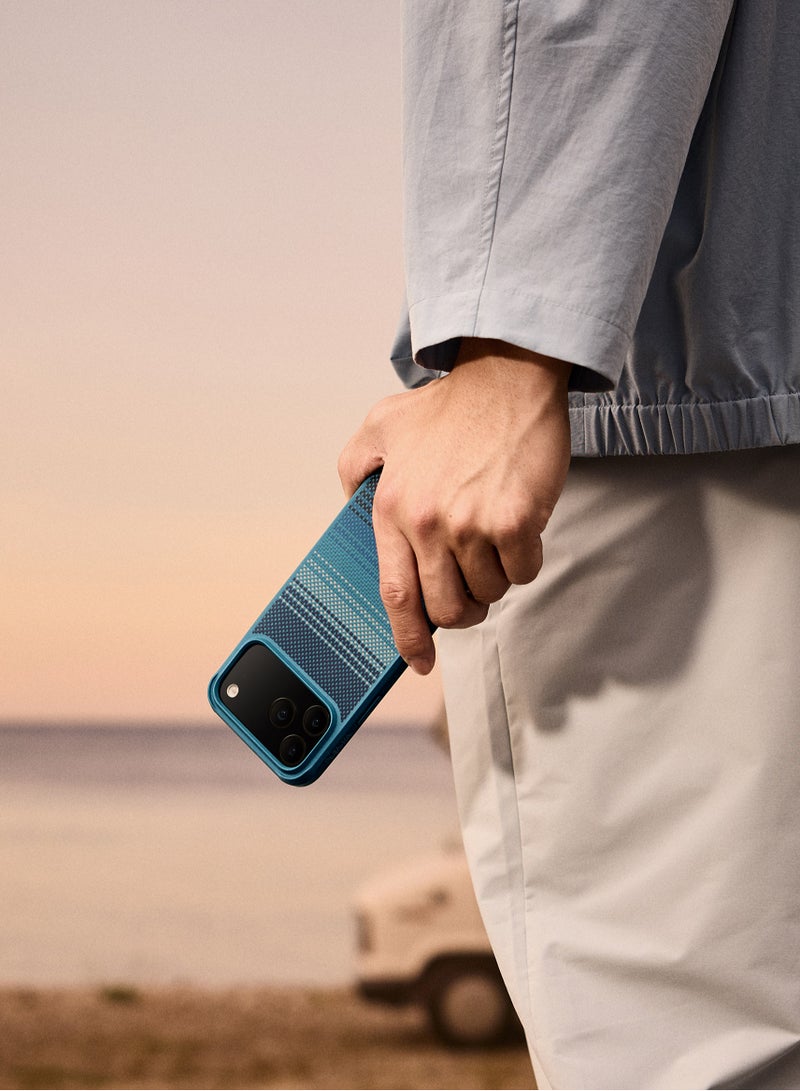 بيتاكا حافظة Aramid ProGuard لـ iPhone 17 Pro / متوافقة مع MagSafe / حافظة حماية بمعيار عسكري / مقاومة للخدوش / مزيج من ألياف الأراميد 600D وTPU / غطاء خلفي / وسادة زوايا مقوسة - قمر الصباح - Image 4