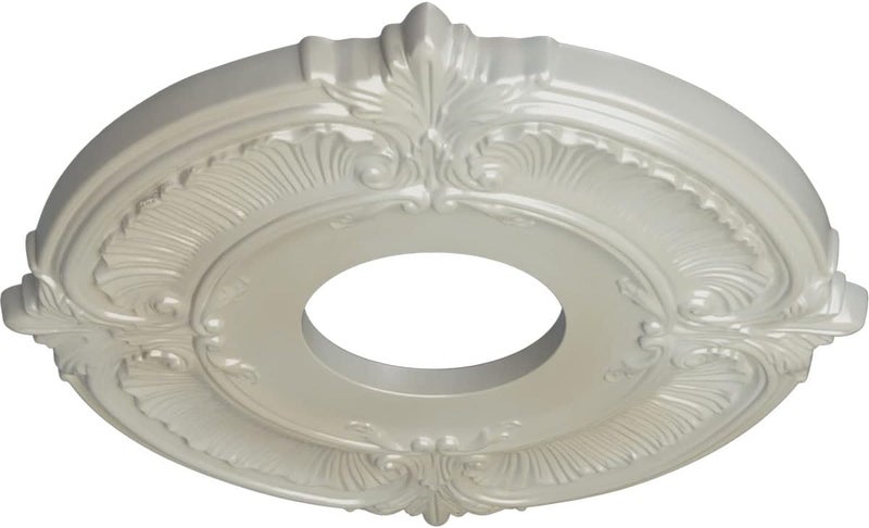 Ekena Millwork CM12ATFBS Attica Ceiling Medallion (Fits Canopies up to 3 1/2"), Hand-Painted Flash Blue - Image 2