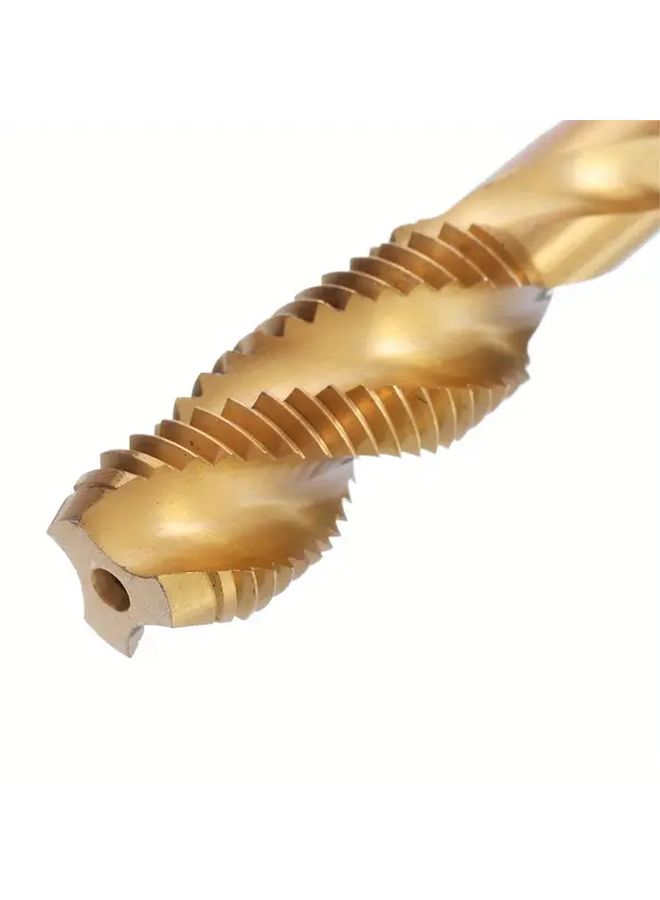 6 Piece High Speed Steel Tap And Die Set Golden Long Awl Metric M3 M4 M5 M8 M10 - Image 5