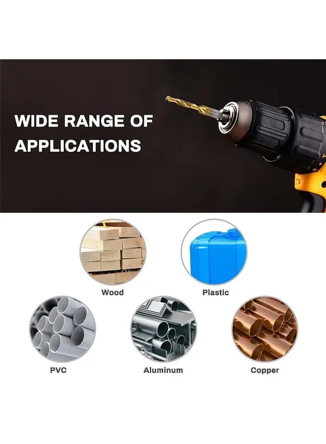 6 Piece High Speed Steel Tap And Die Set Golden Long Awl Metric M3 M4 M5 M8 M10 - Image 2