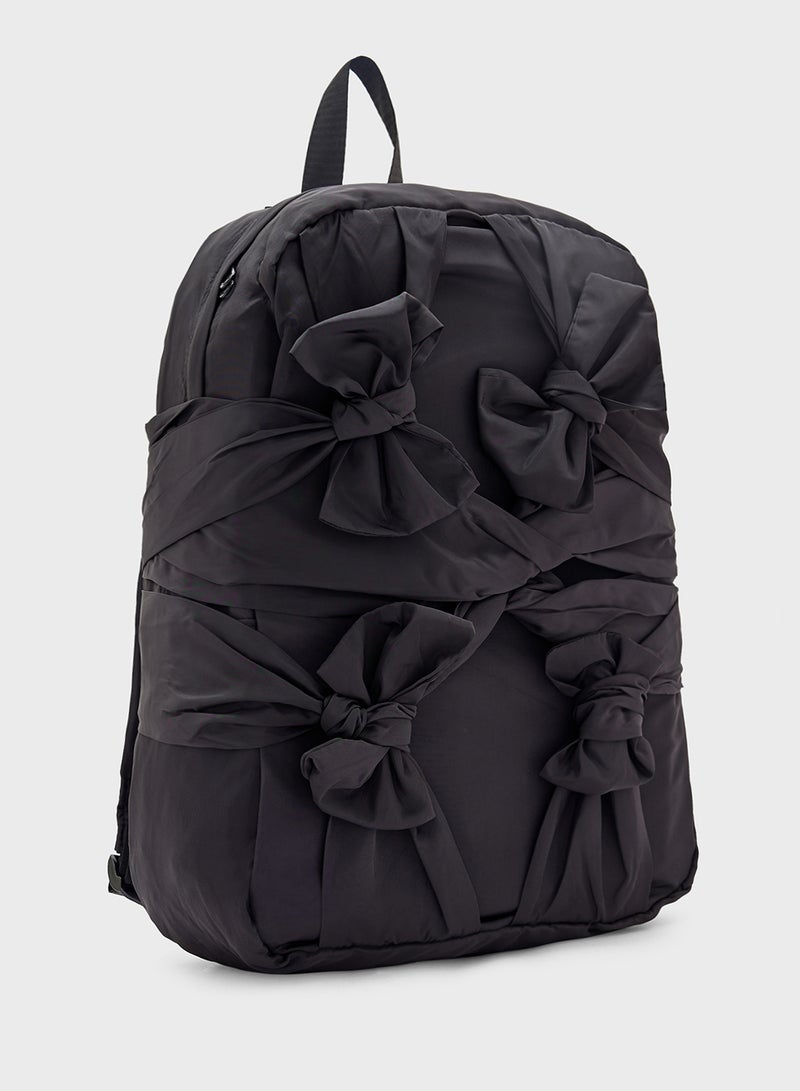 Ginger Bow Detail Backpack - Image 3