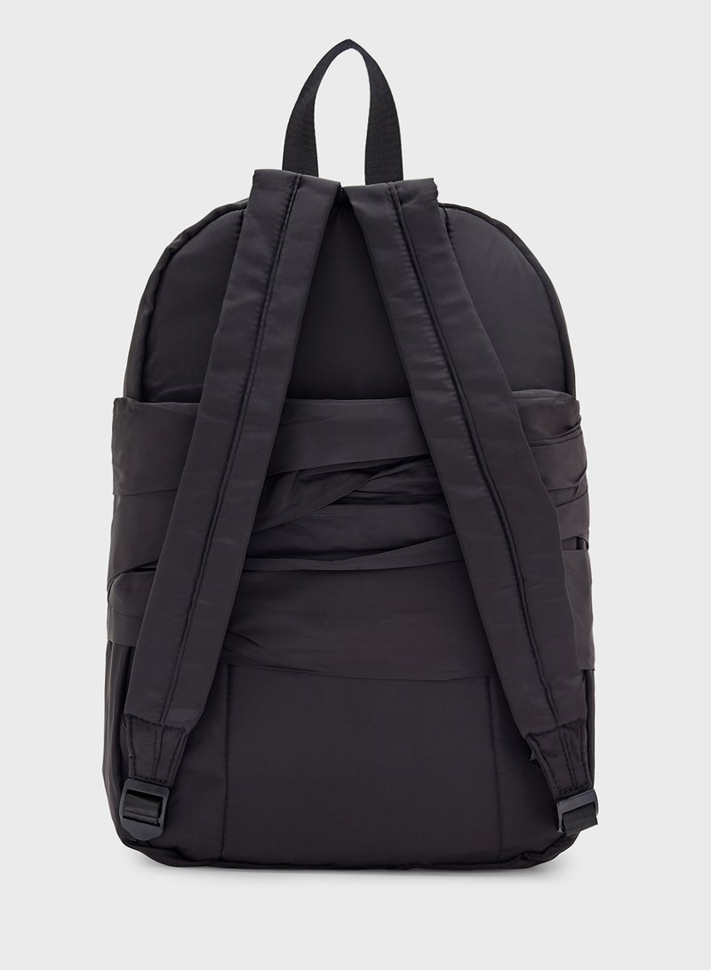 Ginger Bow Detail Backpack - Image 2