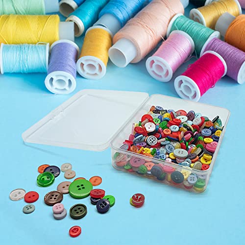 Goiio 12 Pcs Mini Plastic Storage Containers Box with Lid, 5x4x1.3 Inches Clear Rectangle Box for Collecting Small Items, Beads, Game Pieces, Business Cards, Crafts Accessories - Image 5