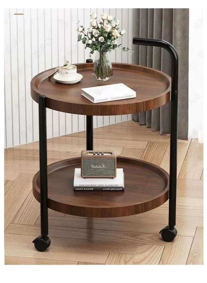 Generic Coffee Tables Book Round Small Makeup Side Coffee Table Console Dressing Console Table Basse Decoration  - Image 1